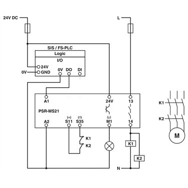 2702192 Phoenix Contact - Safety relays - PSR-MS21-1NO-1DO-24DC-SC