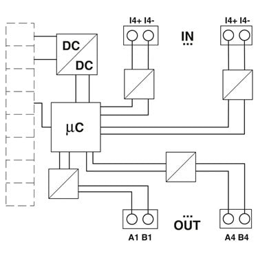 2702237 Phoenix Contact - Protocol converter - GW PL DIO4-BUS