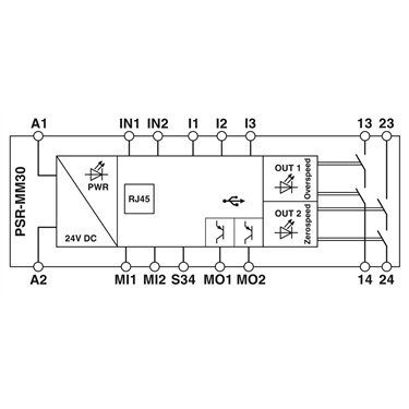 2702358 Phoenix Contact - Safety device - PSR-MM30-2NO-2DO-24DC-SP