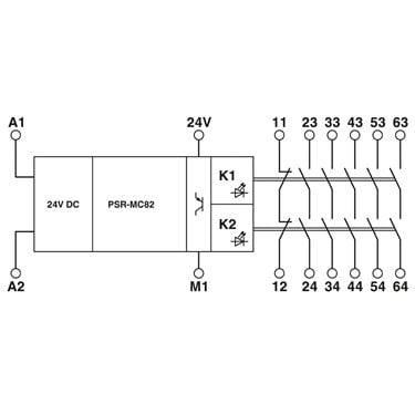 2702382 Phoenix Contact - Extension module - PSR-MC82-5NO-1NC-1DO-24DC-SC