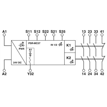 2702411 Phoenix Contact - Safety relays - PSR-MC37-3NO-1NC-24DC-SC
