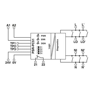 2702523 Phoenix Contact - Coupling relay - PSR-PC51-1NO-1NC-24DC-SP