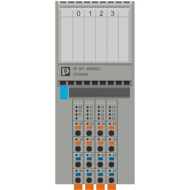 2702654 Phoenix Contact - I/O module - AXL F DI8/2 48/60DC 1F