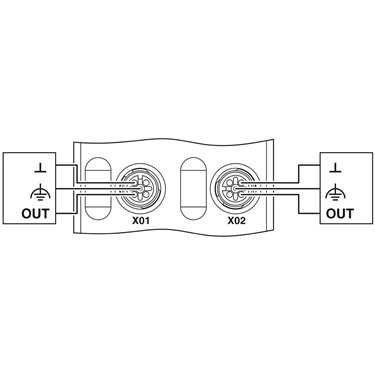 2702659 Phoenix Contact - Distributed I/O device - AXL E IOL DO8 M12 6P