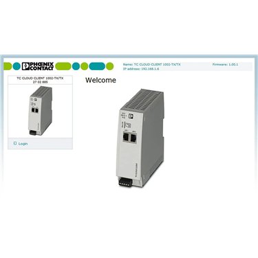 2702885 Phoenix Contact - Router - TC CLOUD CLIENT 1002-TX/TX