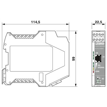 2702944 Phoenix Contact - FO converters - FL MC EF 660 SCRJ