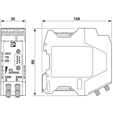 2708287 Phoenix Contact - FO converters - PSI-MOS-PROFIB/FO 660 T