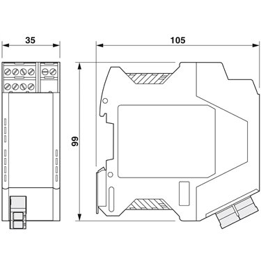 2708562 Phoenix Contact - FO converters - PSI-MOS-RS485W2/FO1300 E
