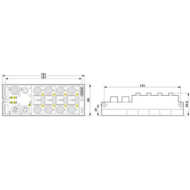 2736013 Phoenix Contact - Distributed I/O device - FLS IB M12 DI 8 M12