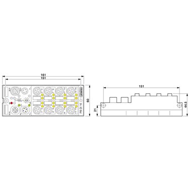 2736220 Phoenix Contact - Distributed I/O device - FLS PB M12 DI 16 M12