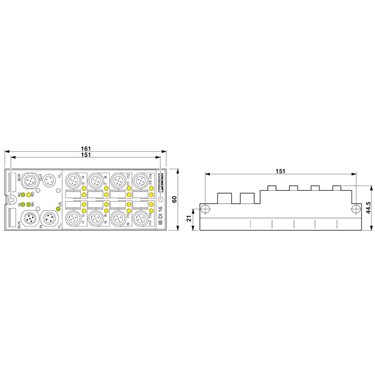 2736314 Phoenix Contact - Distributed I/O device - FLS IB M12 DI 16 M12