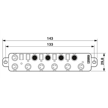 2736932 Phoenix Contact - Distributed I/O device - FLM DO 4 M8-2A