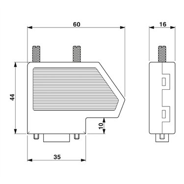 2744102 Phoenix Contact - D-SUB bus connector - SUBCON-PLUS F5