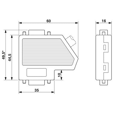 2744348 Phoenix Contact - D-SUB bus connector - SUBCON-PLUS-PROFIB
