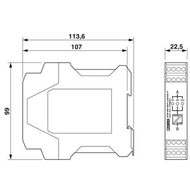 2744429 Phoenix Contact - Repeater - PSM-ME-RS485/RS485-P