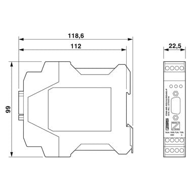 2744458 Phoenix Contact - Interface converter - PSM-ME-RS232/TTY-P