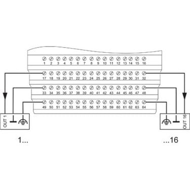 2754914 Phoenix Contact - I/O module - IB ST 24 DO16/3