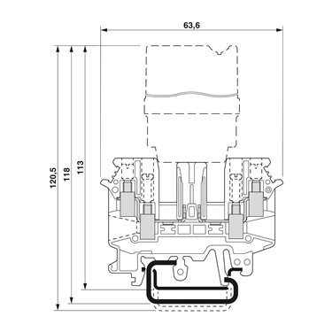 2777043 Phoenix Contact - Basic terminal block - UDK-RELG 3