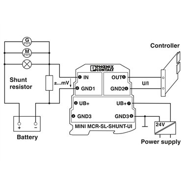 2810780 Phoenix Contact - Signal conditioner - MINI MCR-SL-SHUNT-UI-NC