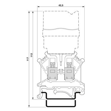 2820178 Phoenix Contact - Basic terminal block - URELG 7