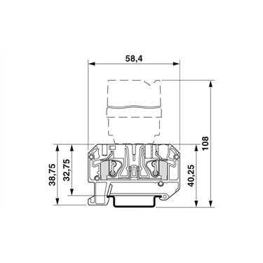 2829933 Phoenix Contact - Basic terminal block - ZFK-RELG 7