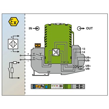 2835341 Phoenix Contact - Signal isolator - PI-EX-NAM/RNO-NE