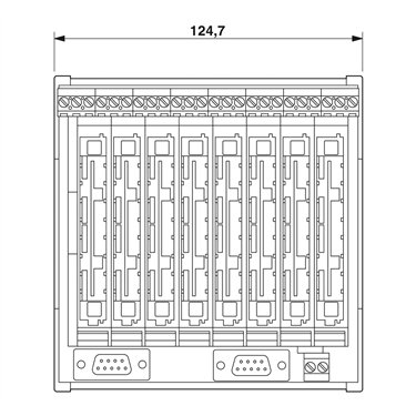 2835558 Phoenix Contact - Basic terminal block - PI-EX-MB/ 8/3/D-9SUB