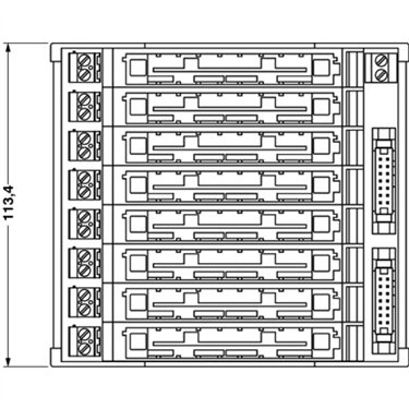 2835655 Phoenix Contact - Basic terminal block - UM122-2FLK14/PI-ES/8/IN/S7