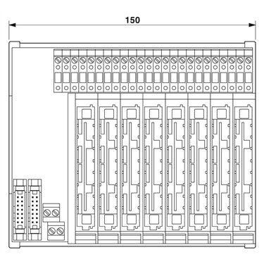 2835972 Phoenix Contact - Basic terminal block - PI-EX-MB-AI/ 8/FLK14/PLC/KD-S1