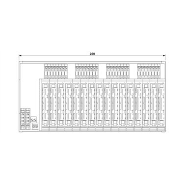2835985 Phoenix Contact - Basic terminal block - PI-EX-MB-DI/16/FLK14/PLC/KD-S1