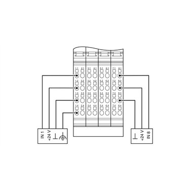 2861690 Phoenix Contact - Inline terminal - IB IL 24 DI 8-2MBD-PAC