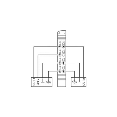 2861700 Phoenix Contact - Inline terminal - IB IL 24 DO 2-2A-2MBD-PAC