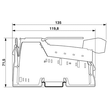 2861852 Phoenix Contact - Inline function terminal - IB IL CNT-PAC