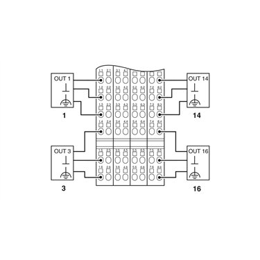 2862013 Phoenix Contact - Inline terminal - IB IL 24 DO16-2MBD-PAC