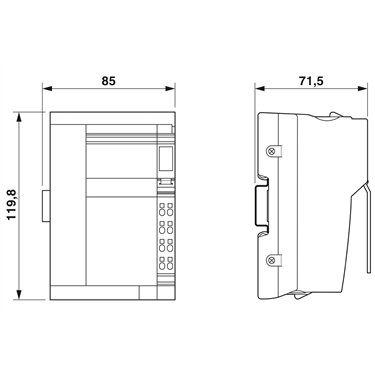2862068 Phoenix Contact - Bus coupler - IBS IL 24 BK-LK-2MBD-PAC