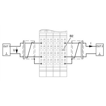 2862194 Phoenix Contact - Inline terminal - IB IL AO 2/SF-2MBD-PAC
