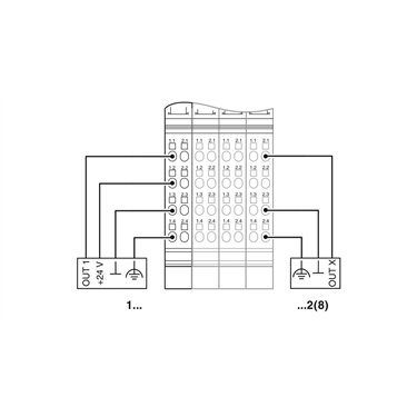 2862945 Phoenix Contact - Inline terminal - IB IL 24 DO 8-PAC/SN