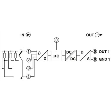 2864561 Phoenix Contact - Temperature measuring transducer - MCR-FL-T-LP-I