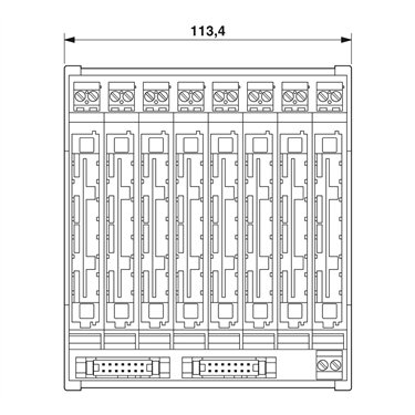2865146 Phoenix Contact - Basic terminal block - UM122-2FLK14/EX-MB/8/IN/S7