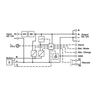 2868693 Phoenix Contact - Uninterruptible power supply - STEP-UPS/12DC/12DC/4