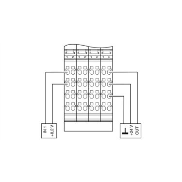 2869911 Phoenix Contact - Inline terminal - IB IL EX-IS DIO 4/NAM-PAC