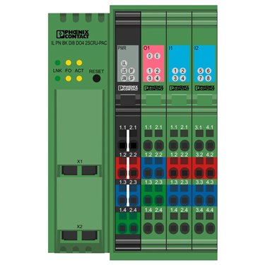 2878379 Phoenix Contact - Bus coupler - IL PN BK DI8 DO4 2SCRJ-PAC