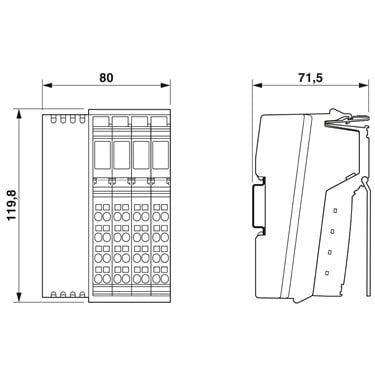 2878696 Phoenix Contact - Bus coupler - IL MOD BK DI8 DO4-PAC