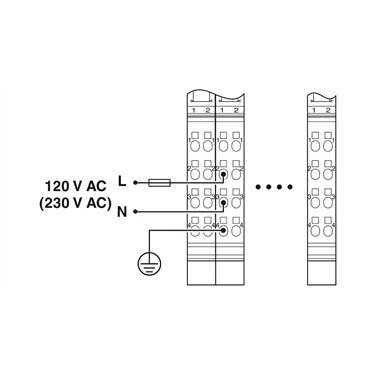 2878971 Phoenix Contact - Inline terminal - IB IL 230 PWR IN/F-D-PAC