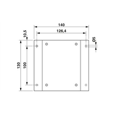 2891012 Phoenix Contact - Mounting plate - FL PA SFNT 5-8