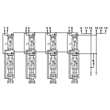 2900890 Phoenix Contact - Active module - UM- 8RM/KSR-G24/21/MS/PLC