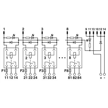 2900892 Phoenix Contact - Active module - UM- 8RM/KSR-G24/21/SI/PLC