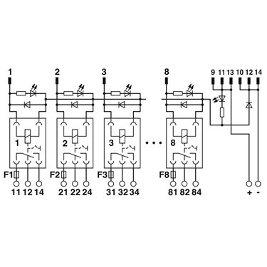 2900893 Phoenix Contact - Active module - UM- 8RM/KSR-G24/21/MS/SI/PLC