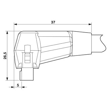 2901609 Phoenix Contact - Round cable - VIP-CAB-FLK14/AXIO/0,14/3,0M