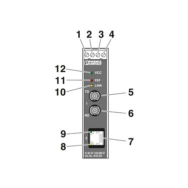 2902854 Phoenix Contact - FO converters - FL MC EF 1300 MM ST